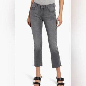 DL1961 Mara Ankle High-Rise Instasculpt Straight Raw Hem Jeans Size 32